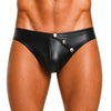Black TARTARUS SIDE BUTTONS BRIEF Front