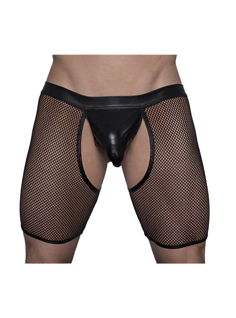 Tartarus Mini Fishnet Chaps