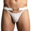 White Tartarus Buckle Thong Front