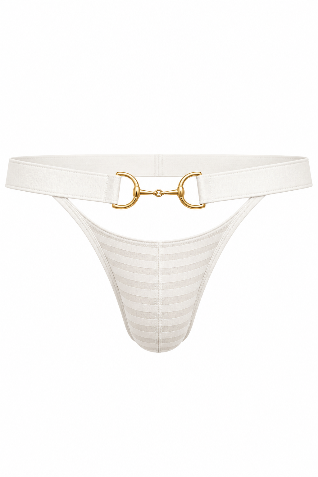White Tartarus Buckle Thong