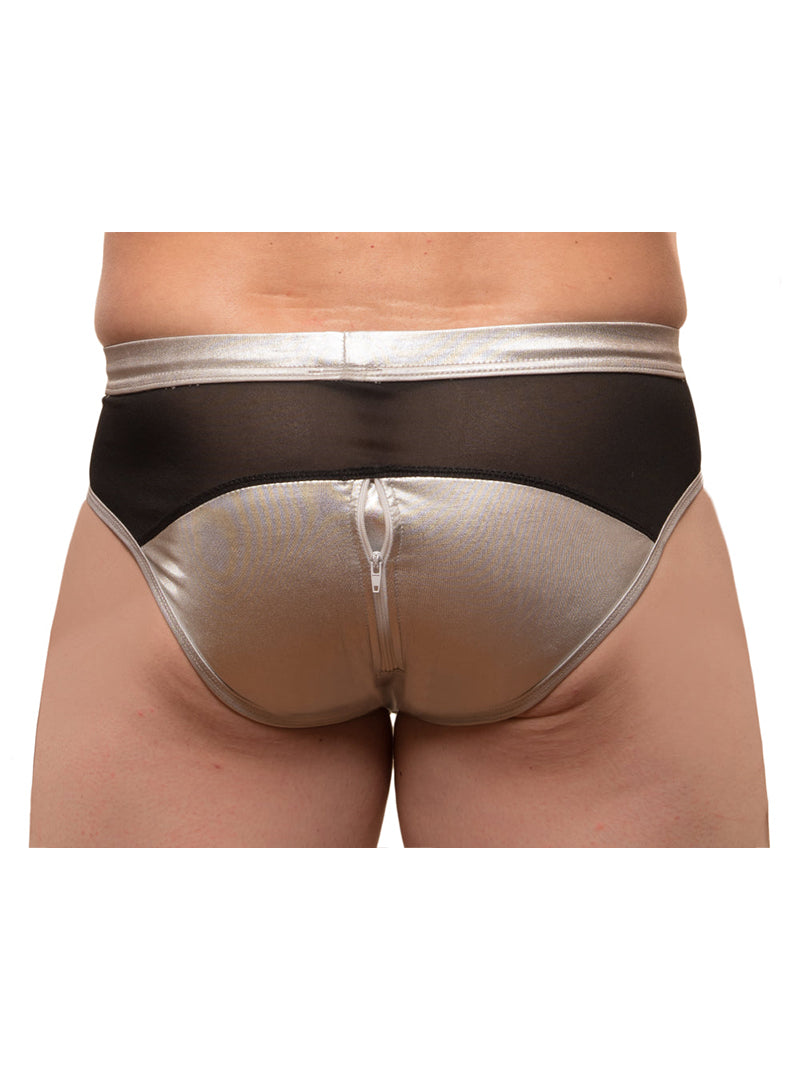 Tartarus Coated Brief With Zippers