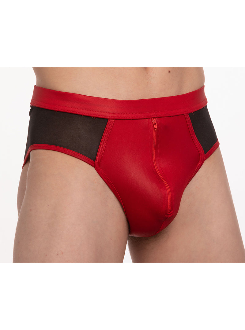 Tartarus Coated Brief With Zippers