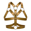 Golden Tartarus Faux Leather Ring Harness