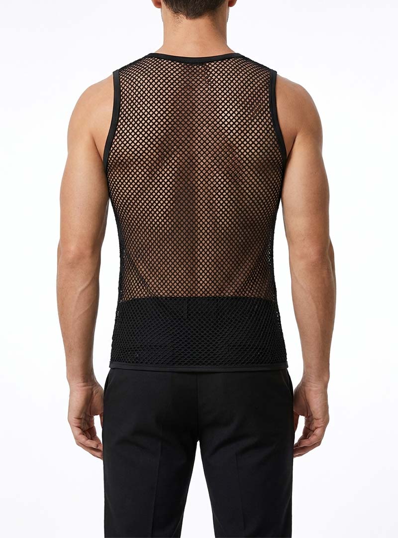Tartarus Stretch Mesh Sleeveless Top