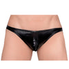 Tartarus Coated Low Rise Faux Leather Thong