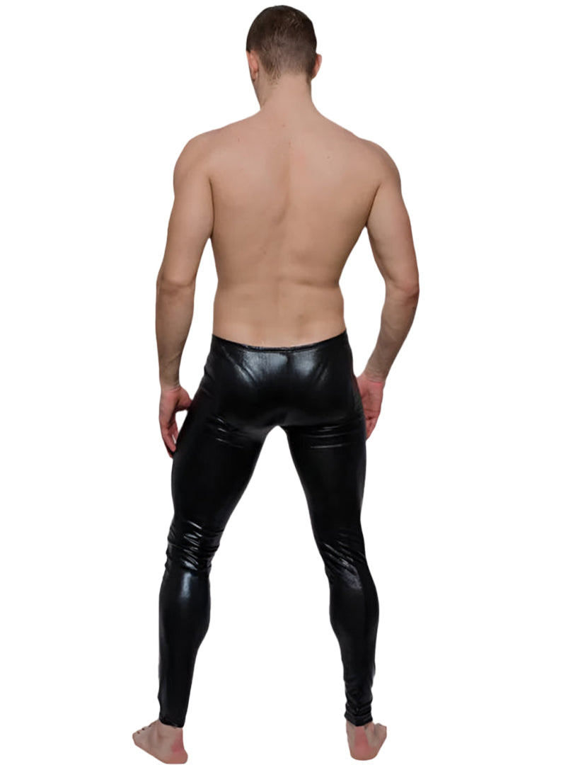 Tartarus Coated Low Rise Legging With Zipper