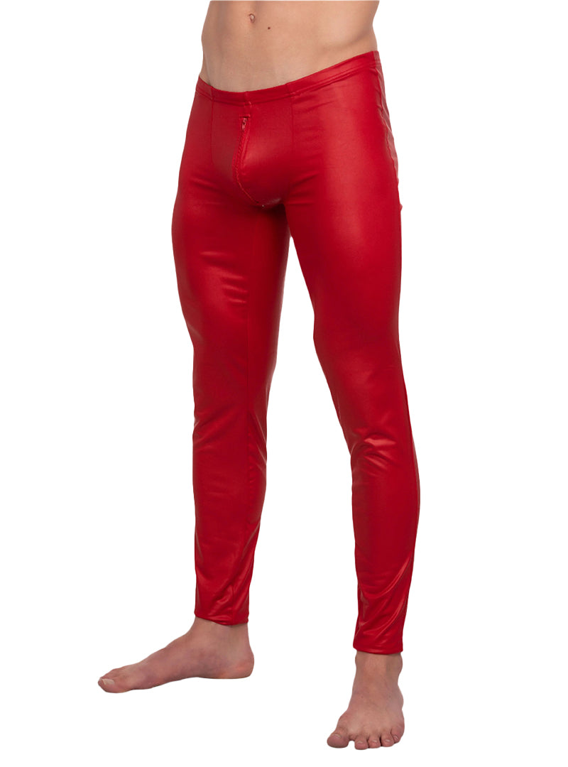 Tartarus Coated Low Rise Legging With Zipper