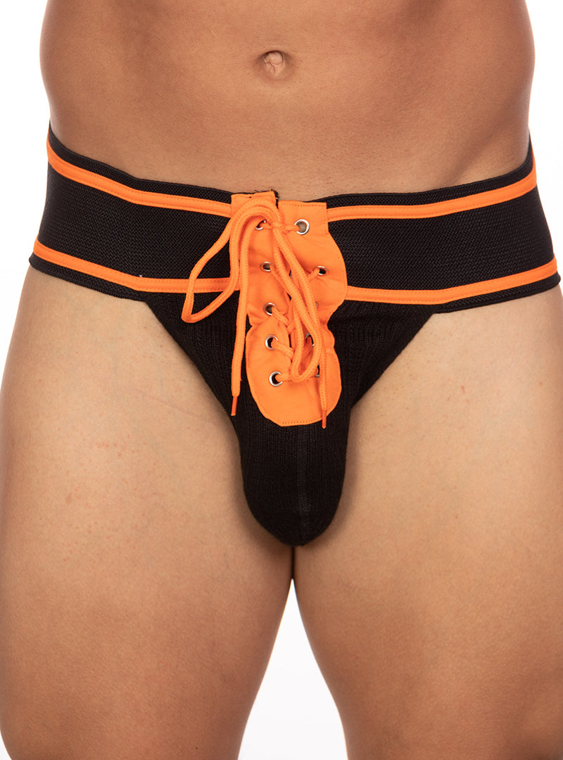Undergear Fizx Lace Up Knit Pouch Jockstrap