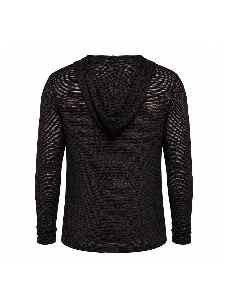 Black Undergear POV Resort Sheer Hoodie Back