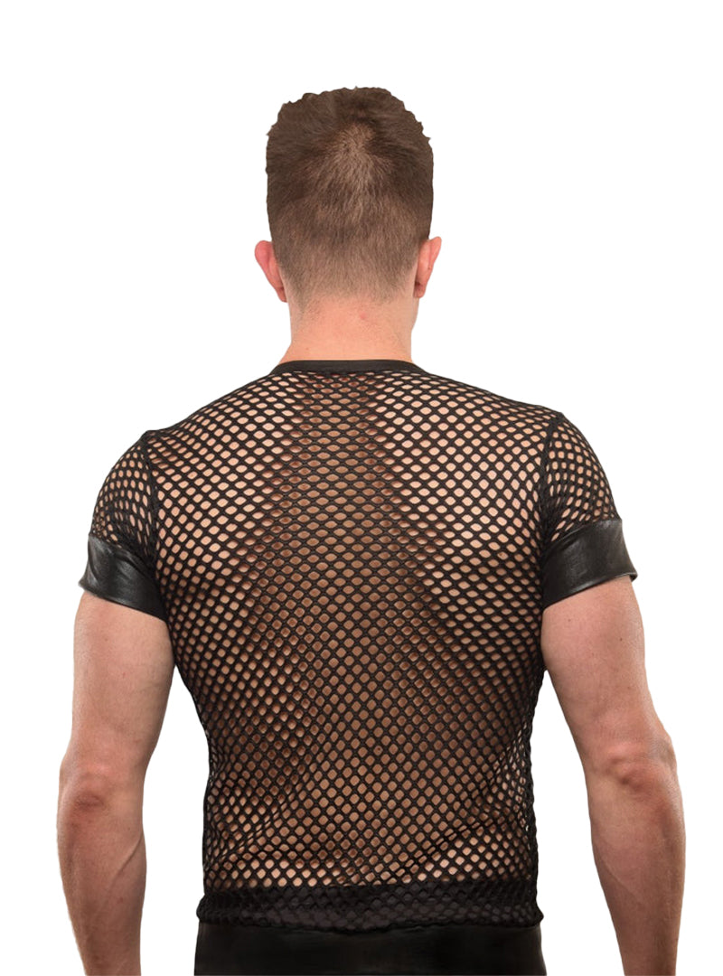 Undergear V-Neck Fishnet T-Shirt
