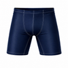 Navy Versatile Yoga Shorts for Men on White Background
