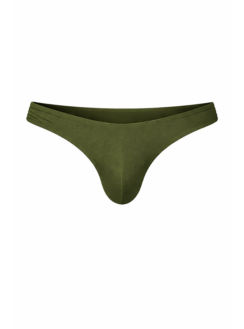 Fizx Full Coverage Men's Bikini Men's Underwear With Snug Pouch Army