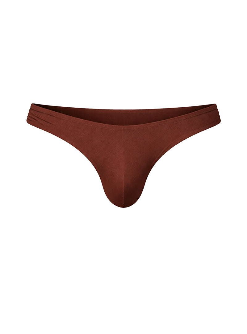 Fizx Full Coverage Men's Bikini Men's Underwear With Snug Pouch Coffee