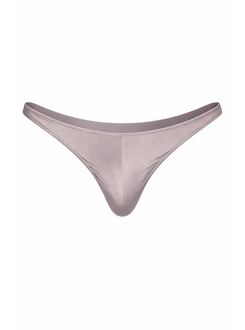 Grey Fizx Rayon Thong, Men's Low Rise Underwear on a white background