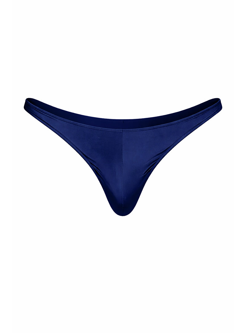 Navy Fizx Rayon Thong, Men's Low Rise Underwear on a white background