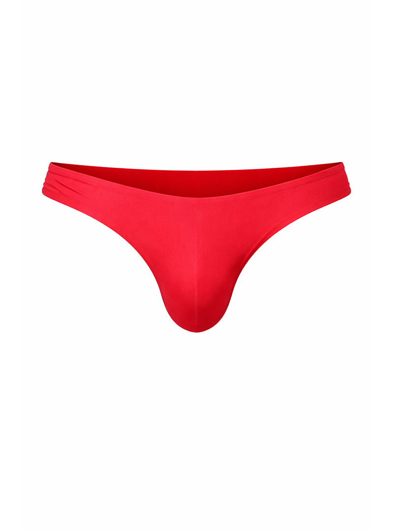 Fizx Full Coverage Men's Bikini Men's Underwear With Snug Pouch Red