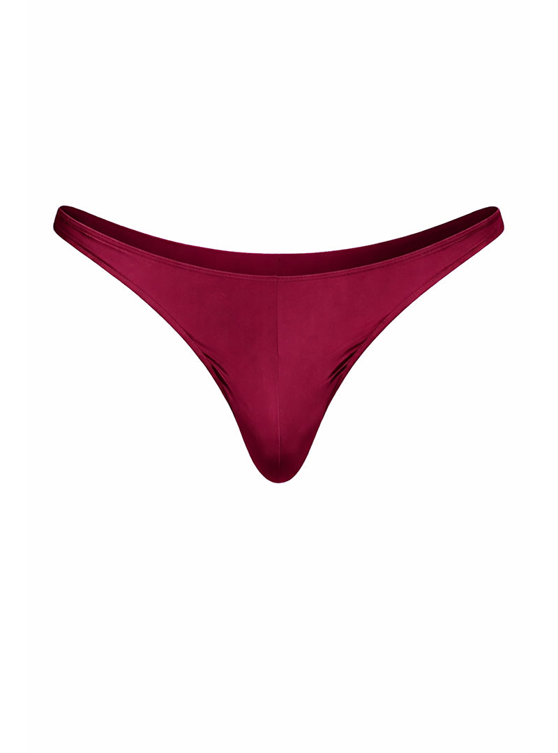Wine Fizx Rayon Thong, Men's Low Rise Underwear on a white background
