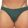 Basix Exposed Elastic Brief Forest Green Color