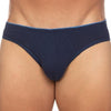 Basix Exposed Elastic Brief Navy Color Front Side